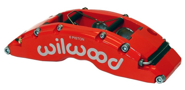 Wilwood Caliper-TC6R-Red 1.75/1.38/1.38in Pistons 1.38in Disc - wil120-14317-FSR