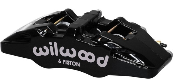Wilwood Caliper-Forged Dynapro 6 5.25in Mount-R/H 1.62/1.12/1.12in Pistons 1.10in Disc - wil120-13436-BK
