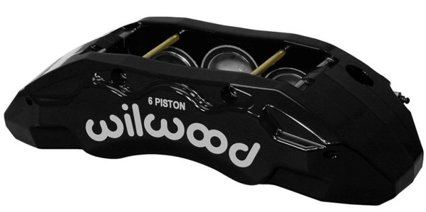 Wilwood Caliper-TX6R- R/H - Black 1.75/1.62/1.62in Pistons 1.38in Disc - wil120-13817-BK