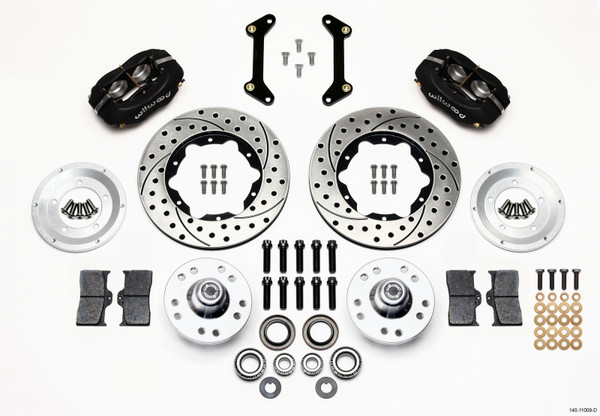 Wilwood Forged Dynalite Front Kit 11.00in Drilled 79-87 GM G Body - wil140-11009-D