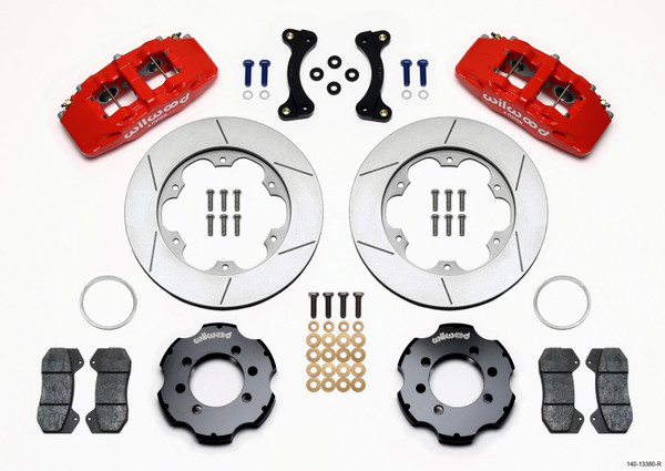 Wilwood Dynapro 6 Front Hat Kit 11.00in GT Rotor Red 95-05 Miata - wil140-13380-R