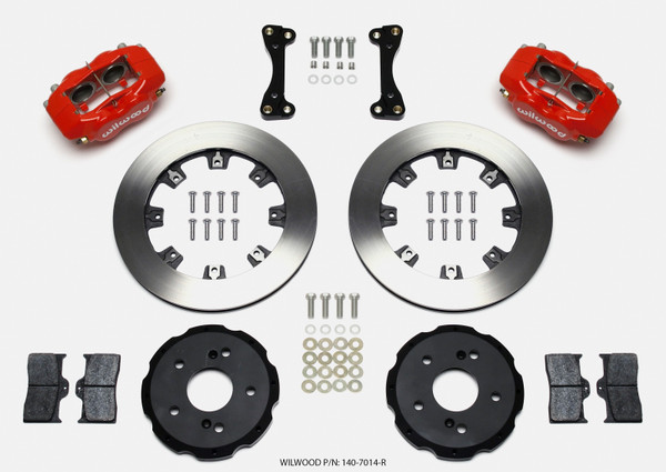 Wilwood Forged Dynalite Front Hat Kit 12.19in Red 02-06 Acura RSX-5 Lug - wil140-7014-R