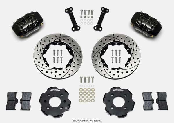 Wilwood Forged Dynalite Front Hat Kit 11.00in Drilled Integra/Civic w/Fac.240mm Rtr - wil140-8695-D