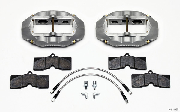 Wilwood D8-6 Front Caliper Kit Clear Corvette C2 / C3 65-82 - wil140-11857