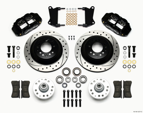 Wilwood Narrow Superlite 6R Front Hub & 1PC Rtr Kit 12.88in Dril 67-69 Camaro 64-72 Nova Chevelle - wil140-12271-D