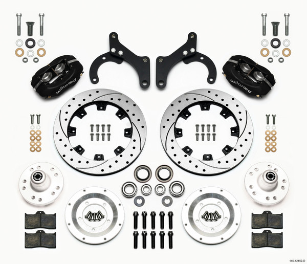 Wilwood Forged Dynalite Front Kit 12.19in Drilled 59-64 Chevy Impala / 63-64 Corvette - wil140-12459-D