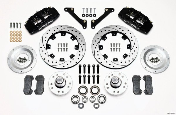 Wilwood Dynapro 6 Front Hub Kit 12.19in Drilled 79-81 Camaro - wil140-12836-D