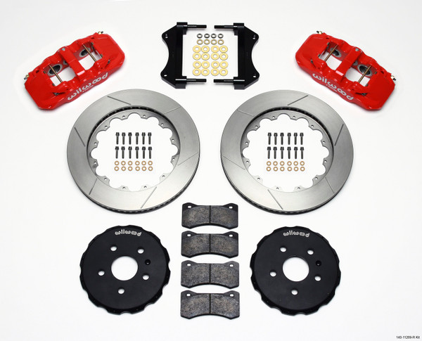 Wilwood AERO6 Front Hat Kit 14.25 Red 2010-2015 Camaro - wil140-11269-R