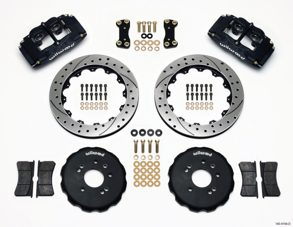 Wilwood FSLI4 Front Hat Kit 13.00in Drilled Nissan 240SX - wil140-9194-D