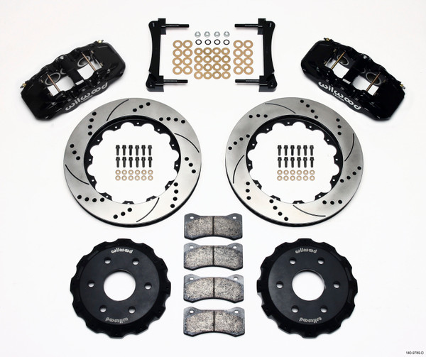 Wilwood AERO6 Front Truck Kit 14.25in Drilled 1999-2014 GM Truck/SUV 1500 - wil140-9789-D