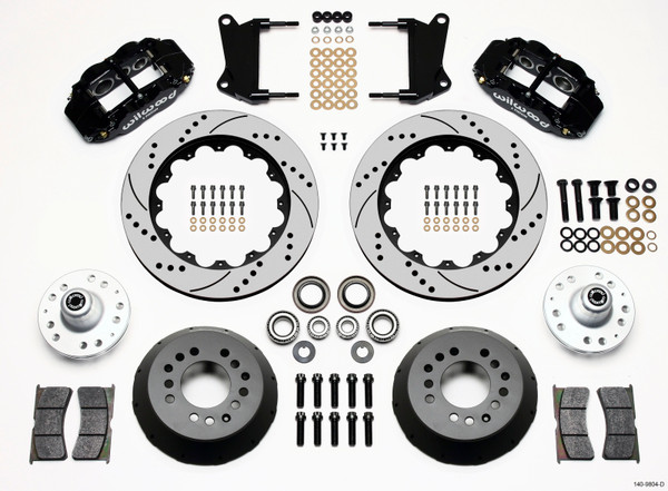 Wilwood Narrow Superlite 6R Front Hub Kit 14.00in Drilled 67-69 Camaro 64-72 Nova Chevelle - wil140-9804-D