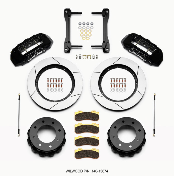 Wilwood TX6R Rear Kit 15.50in Black 2011-2015 GM Truck/SUV 2500 - wil140-13874