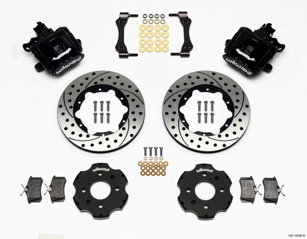 Wilwood Combination Parking Brake Rear Kit 11.00in Drilled Civic / Integra Disc 2.39 Hub Offset - wil140-10206-D
