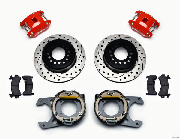 Wilwood D154 P/S Park Brake Kit Chevy C-10 2.42 Offset 5-lug - wil140-12569