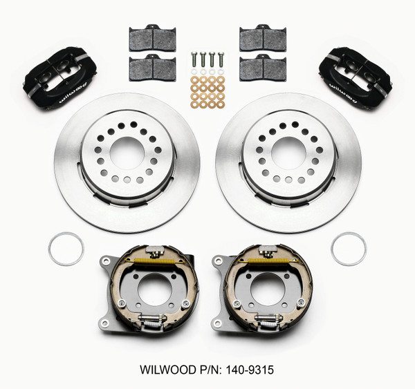 Wilwood Forged Dynalite P/S Park Brake Kit 12 Bolt 2.75in offset Staggered Shock - wil140-9315