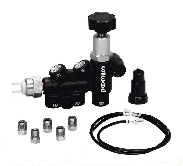 Wilwood Proportioning Valve - Knob Adjust 3/8-24 IF Combo w/ switch - wil260-11179