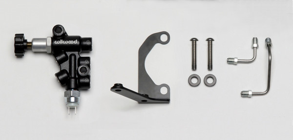Wilwood Tandem Master Cylinder Mounting Bracket L/H Kit w/ Prop Valve - wil260-13190