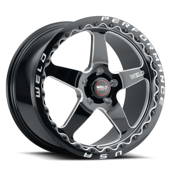 Weld Racing Ventura 5 Beadlock Drag Camaro SS ZL1 Wheel 18x10 | 5x120 BC | +45 Offset | 7.25 Backspacing - fits Cadillac CTS-V 2009-2019, Cadillac CT5-V Blackwing 2022-2026, Cadillac ATS-V 2016-2019, Chevrolet Camaro SS 2010-2024, Chevrolet Camaro ZL1 2012-2024, and 19 more