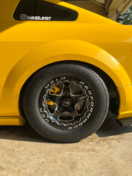 Weld Racing Ventura 5 Beadlock Drag 2005-2026 Mustang GT Wheel 15x10 | 5x114.3 BC (5x4.5) | +50 Offset | 7.50 Backspacing - fits Ford Mustang 1965-2026, Ford Shelby GT350 2015-2020, Ford Shelby GT500 2007-2022, Ford Explorer ST 2020-2026, and 16 more