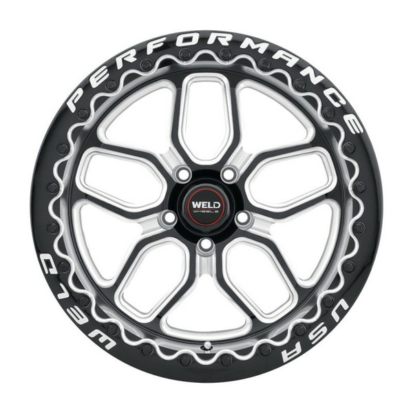 Weld Racing Laguna Beadlock Drag GT-R R35 Gloss Black Wheel 17x10 | 5x114.3 BC (5x4.5) | +0 Offset | 5.50 Backspacing - fits Ford Mustang 1965-2026, Ford Shelby GT350 2015-2020, Ford Shelby GT500 2007-2022, Ford Explorer ST 2020-2026, and 16 more