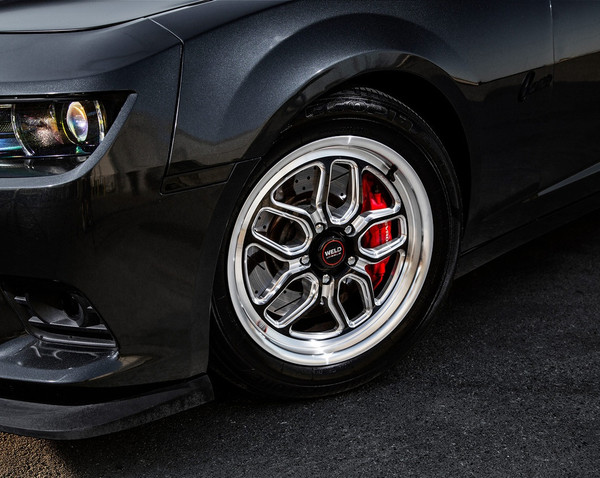 WELD Laguna Drag Gloss Black Wheel with Milled Spokes 18x8 | 5x120 BC | +15 Offset | 5.10 Backspacing - S15288022P15 for G8 GT & VE Commodore 2008-2009, Chevy SS Sedan (Holden VF) 2014-2016, CTS-V Coupe 2011-2015, CTS-V Sedan 2009-2014, Camaro SS / ZL1 2010-2015, Camaro SS / 1LE / ZL1 2016-2023, Corvette C6 Base 2005-2013, Corvette C6 Z51 2005-2009