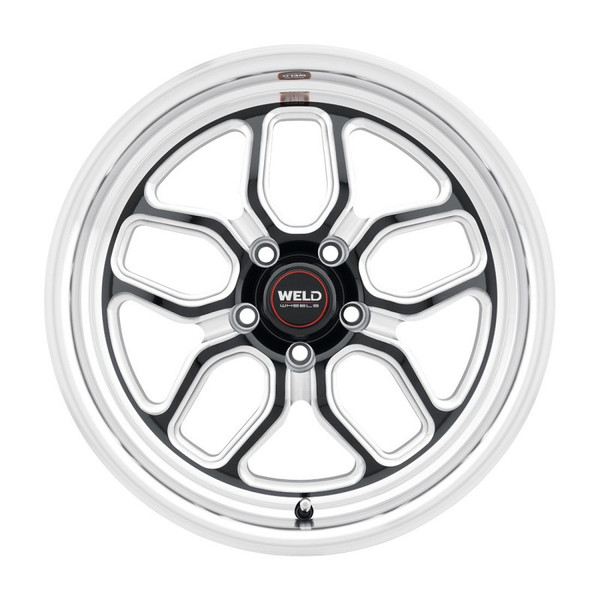 WELD Laguna Street Gloss Black Wheel with Milled Spokes 20x9.5 | 5x120.65 BC (5x4.75) | +50 Offset | 7.2 Backspacing - S10709562P50 for Corvette C6 Base 2005-2013, Corvette C6 Z51 2005-2009, Corvette C7 Base 2014-2019, Corvette C7 Z51 Stingray 2014-2019