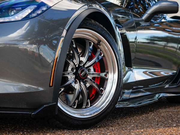 Weld Racing Belmont Street Z06 C6 C7 ZR1 Black Wheel 18x10 | 5x120.65 BC (5x4.75) | +30 Offset | 6.625 Backspacing - fits Chevrolet Camaro 1967-2002, Pontiac Firebird 1967-2002, Chevrolet Corvette C5 1997-2004, Chevrolet Corvette C6 2005-2013, Chevrolet Corvette C7 2014-2019, and 11 more