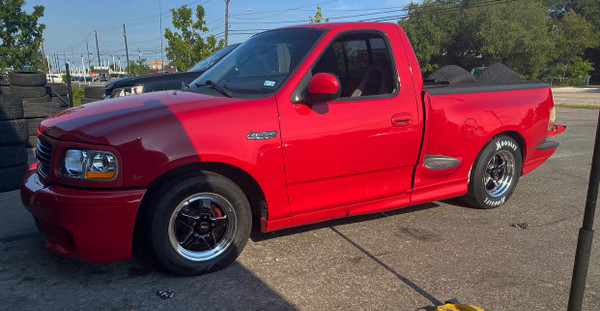 WELD Ventura 5 Drag Gloss Black Wheel with Milled Spokes 17x5 | 5x135 BC | +38 Offset | 1.50 Backspacing - S1557C086N38 for 1999, 2000, 2001, 2002, 2003, 2004 Ford F-150 SVT Lightning