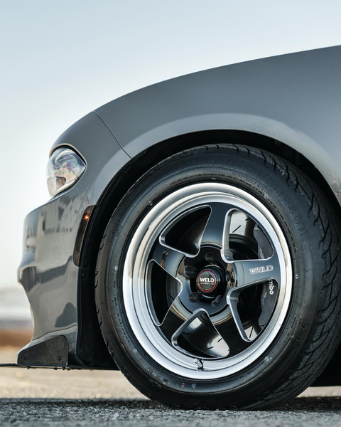 Weld Racing Ventura 5 Drag Hellcat SCAT Charger Challenger Wheel 18x5 | 5x115 BC | -33 Offset | 1.50 Backspacing - fits Dodge Charger 2006-2023, Dodge Challenger 2008-2023, Chrysler 300 2005-2023, Chrysler 300C 2005-2023, and 2 more