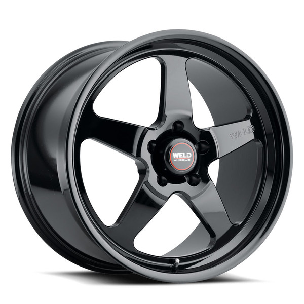 Weld Racing Ventura 5 Drag 2005-2026 Mustang Gloss Black Wheel 17x10 | 5x114.3 BC (5x4.5) | +49 Offset | 7.42 Backspacing - fits Ford Mustang 1965-2026, Ford Shelby GT350 2015-2020, Ford Shelby GT500 2007-2022, Ford Explorer ST 2020-2026, and 16 more