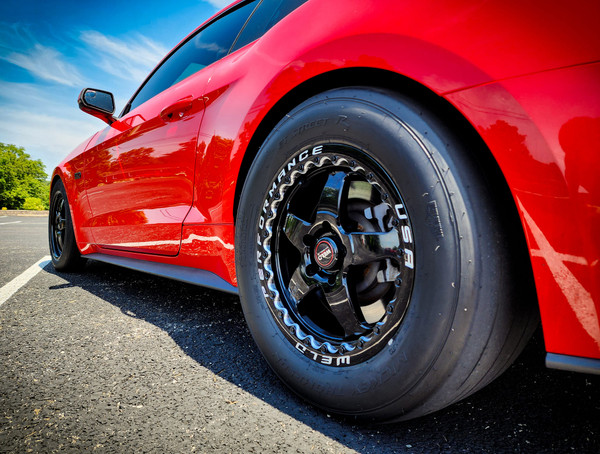 WELD Ventura 5 Beadlock Drag Gloss Black Wheel with Black Spokes 17x10 | 5x114.3 BC (5x4.5) | +49 Offset | 7.42 Backspacing - S90570067P49 2024 Mustang GT S650, Shelby GT500 2007-2014, Mustang S197 V6 / GT 2005-2014, Mustang S550 GT / V6 / EcoBoost 2015-2023, Supra MK4 1993-2002, Mustang FoxBody 1979-1993, Mustang V6 / GT / Mach 1 / Mustang Cobra / Bullitt 1999-2004.