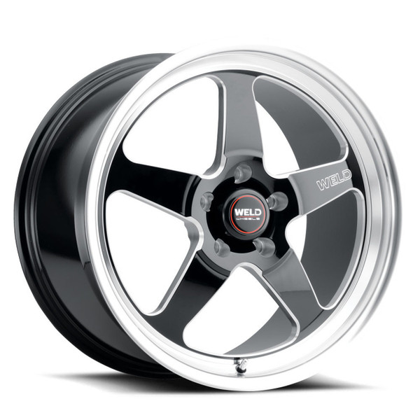 Weld Racing Ventura 5 Street Gloss Black Wheel 17x8 | 5x127 BC (5x5) | +0 Offset | 4.50 Backspacing - fits Jeep Wrangler JL 2018-2026, Jeep Wrangler JK 2007-2018, Jeep Gladiator JT 2020-2026, and 7 more