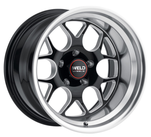 WELD Solana Street Gloss Black Wheel with Milled Spokes 20x11 | 5x115 BC | ET00 Offset | 6.00 Backspacing - S11001190P00 for Challenger Demon 2018-2019, Challenger Hellcat Widebody SCAT Pack / R/T 2018-2023, Challenger Hellcat Redeye Widebody 2019-2023, Dodge Charger Widebody Hellcat / Redeye / SCAT / R/T 2020-2023