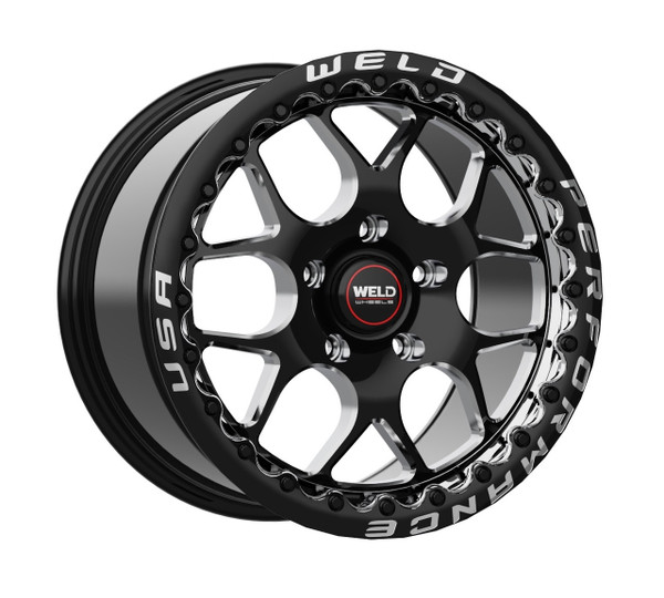 WELD Solana Beadlock 17x10 Wheels and Front 18x5 Skinnies for 2009-2014 Cadillac CTS-V Sedan