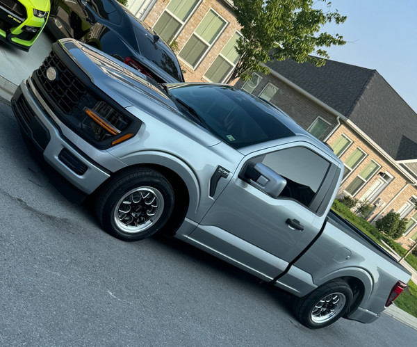 WELD Solana Drag Gloss Black Wheel with Milled Spokes 17x7 | 6x135BC | +20 Offset | 4.80 Backspacing - S16077089P20 for 2004, 2005, 2006, 2007, 2008, 2009, 2010, 2011, 2012, 2013, 2014, 2015, 2016, 2017, 2018, 2019, 2020, 2021, 2022, 2023, 2024, 2025 Ford F-150