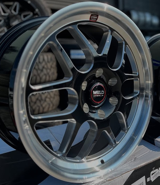 WELD Solana Street Gloss Black Wheel with Milled Spokes 20x9.5 | 6x139.7 BC (6x5.5) | +28 Offset | 6.375 Backspacing - S11009584P28 for 1999, 2000, 2001, 2002, 2003, 2004, 2005, 2006, 2007, 2008, 2009, 2010, 2011, 2012, 2013, 2014, 2015, 2016, 2017, 2018, 2019, 2020, 2021, 2022, 2023, 2024, 2025 Chevrolet Silverado 1500, GMC Sierra 1500.