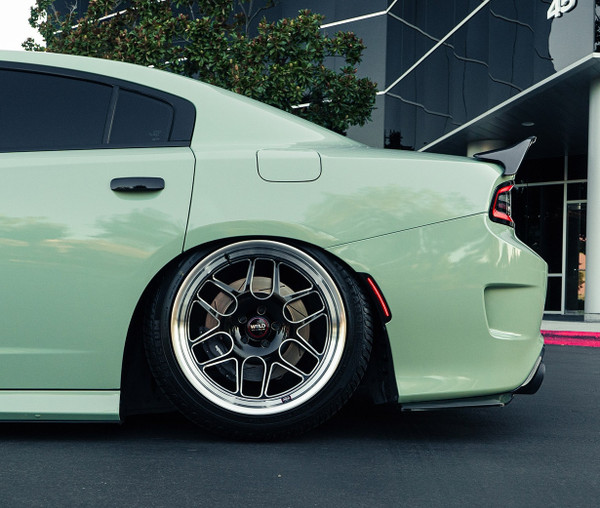 WELD Solana Street Gloss Black Wheel with Milled Spokes 20x10.5 | 5x115 BC | +19 Offset | 6.49 Backspacing - S11000590P19 for Dodge Magnum SRT8 2005-2008, Challenger 2009-2023, Charger 2012-2023, Chrysler 300 2012-2023, Charger & Challenger Hellcat Standard Body 2015-2023