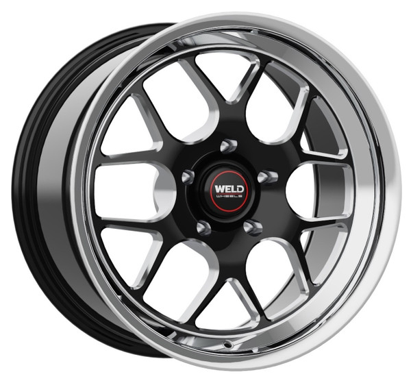 WELD Solana Street Gloss Black Wheel with Milled Spokes 18x10.5 | 5x120.65 BC (5x4.75) | +64 Offset | 8.25 Backspacing - S11080562P64 for Corvette C6 Base 2005-2013, Corvette C6 Z51 2005-2009, Corvette C7 Base 2014-2019, Corvette C7 Z51 Stingray 2014-2019