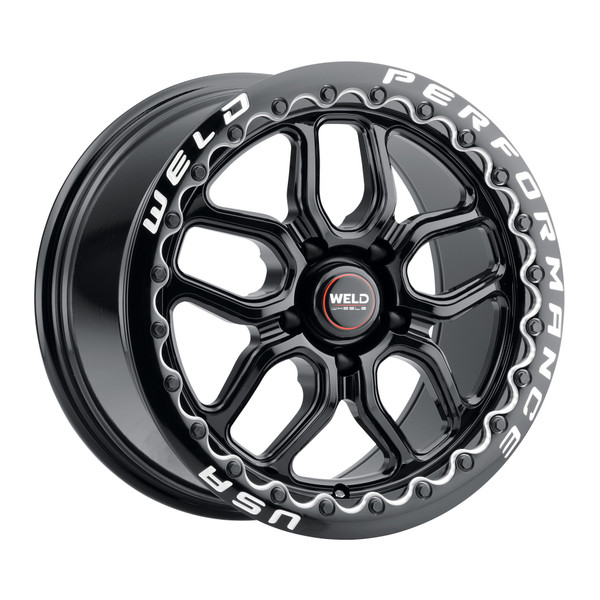 Weld Racing Gloss Black Wheel 17x10 | 5x114.3 BC (5x4.5) | +49 Offset | 7.42 Backspacing - fits Ford Mustang 1965-2026, Ford Shelby GT350 2015-2020, Ford Shelby GT500 2007-2022, Ford Explorer ST 2020-2026, Toyota Tacoma 1995-2004, and 16 more