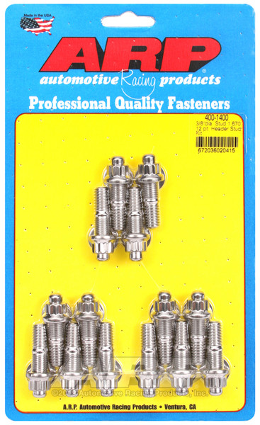 ARP Exhaust/Manifold Stud Kit, Stainless Steel | 3/8 x 0.750 er | 400-1400