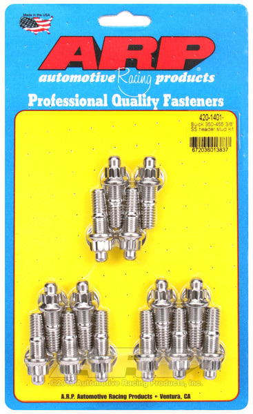 ARP Exhaust/Manifold Stud Kit, Stainless Steel | Buick 350-455 3/8-Inch | 420-1401