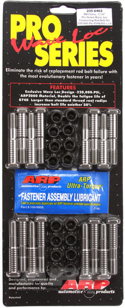 Shop for the best deals on ARP BB Chevy 7/16 Inch Pro Wave-Loc Rod Bolt Kit - High-Performance Automotive Replacement Part from JustBoltOns.com. Great customer service, in-stock inventory and financing options available