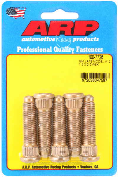 ARP Wheel Stud Kit | GM Late Model M12 x 1.5 x 2.0 | 100-7726
