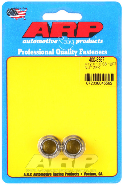 ARP Nut | M12 x 1.00 Threaded Steel with 12-Point Design | 400-8367