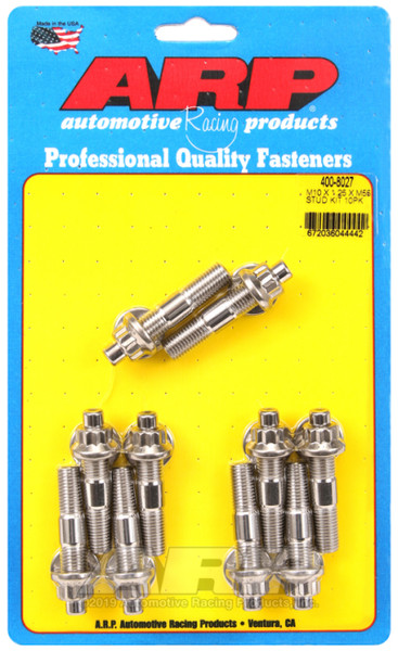 ARP Stud | M10 x 1.25 x 55mm Broached - 10 Pieces | 400-8027