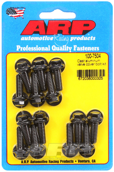 ARP Valve Cover Stud/Bolt Kit | Cast Aluminum | 100-7504