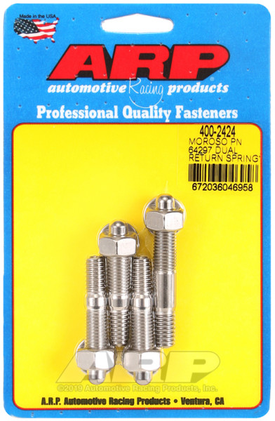 Shop for the best deals on ARP Moroso 64927 Dual Return Spring No Spacer Plate Stainless Steel Carb Stud Kit from JustBoltOns.com. Great customer service, in-stock inventory and financing options available