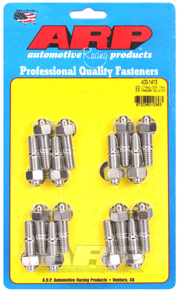 ARP Exhaust/Manifold Stud Kit, Stainless Steel | BB Chevy 3/8 Inch | 400-1413