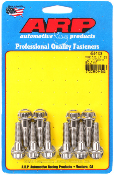 ARP Exhaust/Manifold Stud Kit | SS for Chevy LT1 6.2L Small Block Engine | 434-1103