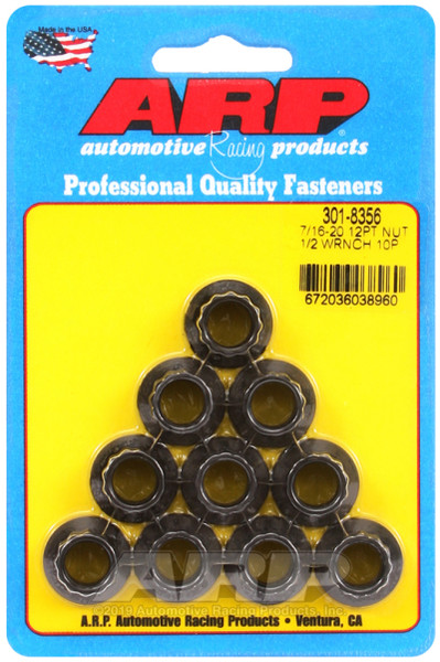ARP Nut | 7/16-20 1/2 Socket - Pack of 10 | 301-8356